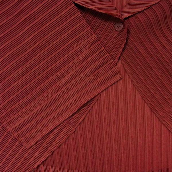 PLEATS PLEASE プリーツプリーズ PP03-FO346 ボレロ レディース ジャケット エンジ系  エンジ系【美品】【中古】