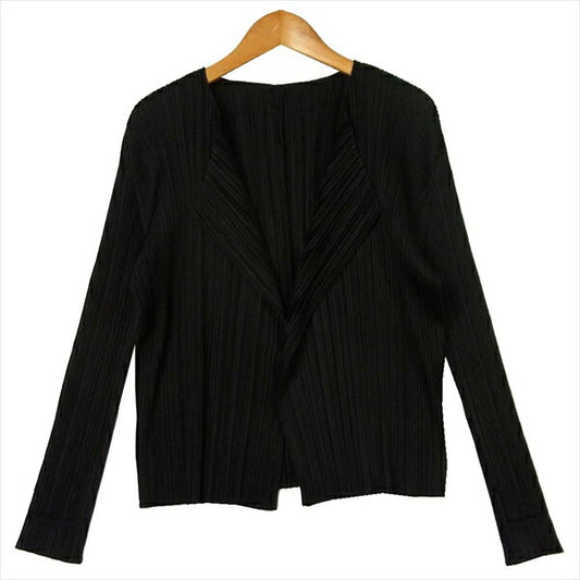 PLEATS PLEASE プリーツプリーズ イッセイミヤケ ISSEY MIYAKE PP83-JO814 レイヤード アンサンブル セット ジャケット ブラック系 3【美品】【中古】