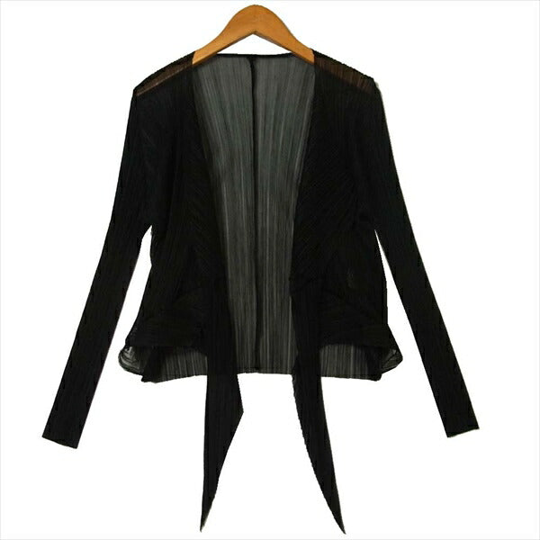 PLEATS PLEASE プリーツプリーズ イッセイミヤケ ISSEY MIYAKE PP83-JO814 レイヤード アンサンブル セット ジャケット ブラック系 3【美品】【中古】