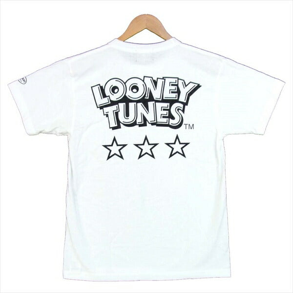 VANSON バンソン LTV-2016  Looney Tunes ルーニー・テューンズ コラボ トゥイティー Tシャツ 白系 白系 L【新古品】【未使用】【中古】