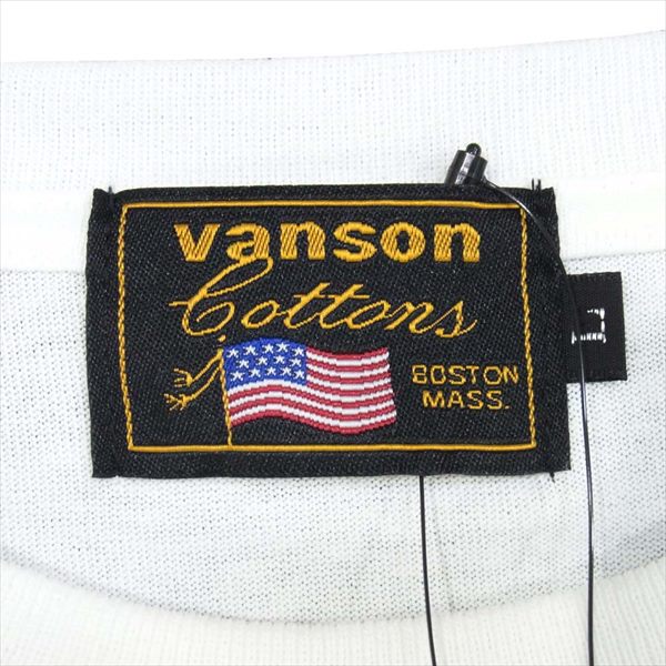 VANSON バンソン LTV-2016  Looney Tunes ルーニー・テューンズ コラボ トゥイティー Tシャツ 白系 白系 L【新古品】【未使用】【中古】