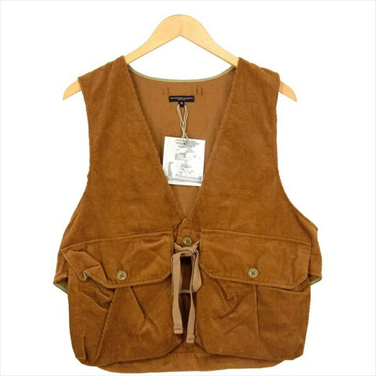 Engineered Garments エンジニアードガーメンツ Fowl Vest-8W Corduroy コーデュロイ ベスト ジレ ブラウン系 S【新古品】【未使用】【中古】