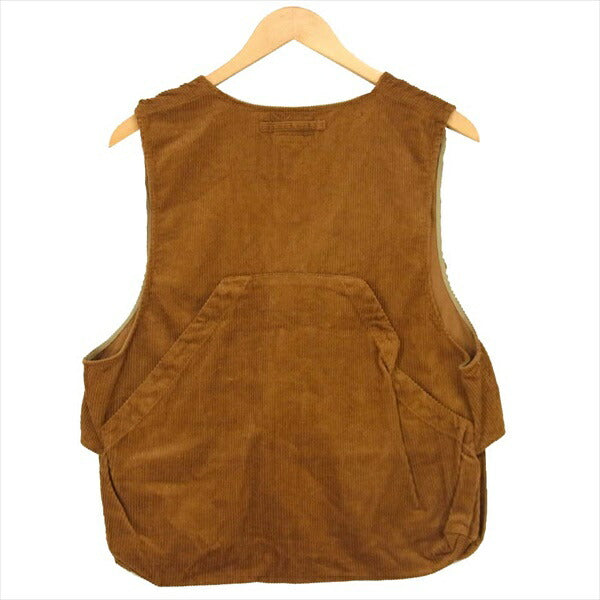 Engineered Garments エンジニアードガーメンツ Fowl Vest-8W Corduroy コーデュロイ ベスト ジレ ブラウン系 S【新古品】【未使用】【中古】