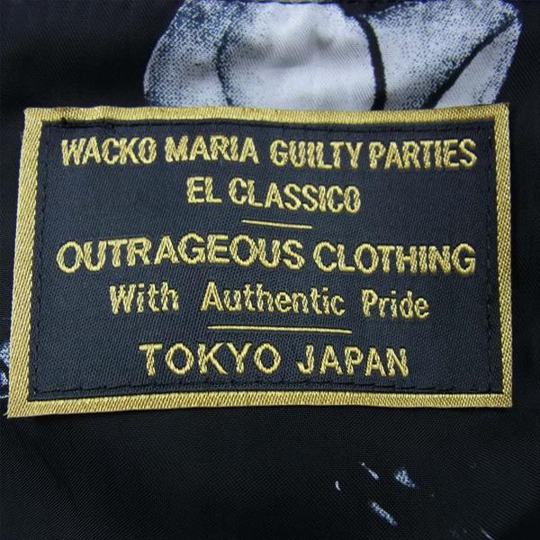 WACKO MARIA ワコマリア BSM限定 スタースタッズ バックプリント レザー ジャケット ブラック系 M【中古】