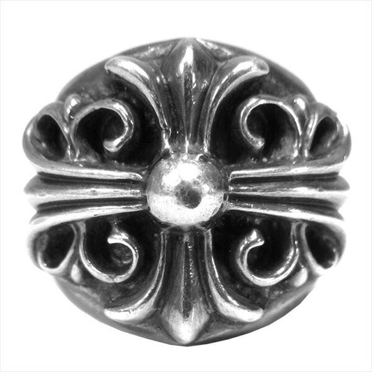 CHROME HEARTS クロムハーツ（原本無） KEEPER RING SILVER キーパー ブラックロジウム リング シルバー 18号程度【中古】