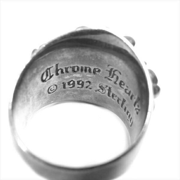 CHROME HEARTS クロムハーツ（原本無） KEEPER RING SILVER キーパー ブラックロジウム リング シルバー 18号程度【中古】