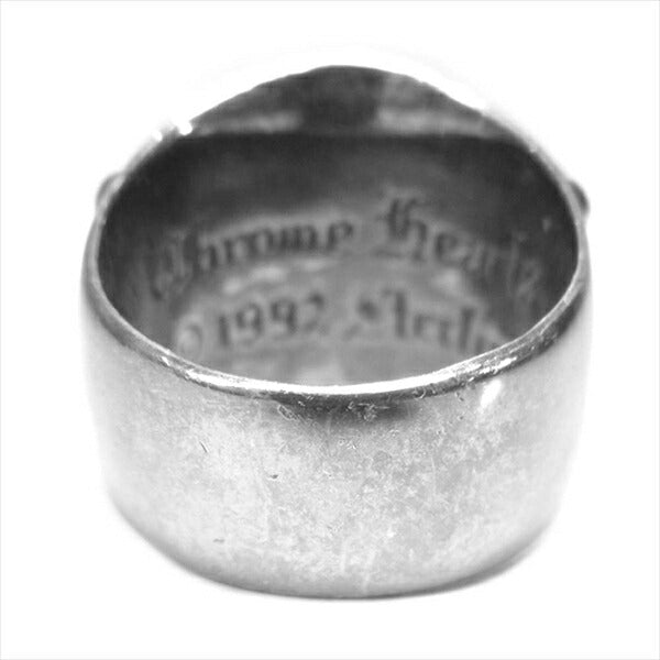 CHROME HEARTS クロムハーツ（原本無） KEEPER RING SILVER キーパー ブラックロジウム リング シルバー 18号程度【中古】