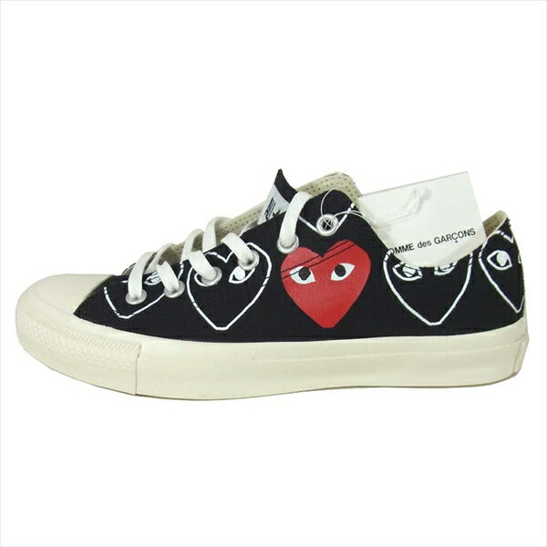 PLAY COMME des GARCONS プレイコムデギャルソン × コンバース CONVERSE 1CL706 ALL STAR OX PCDG 20 オールスター スニーカー 黒系 26cm【極上美品】【中古】