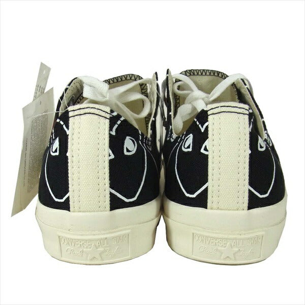 PLAY COMME des GARCONS プレイコムデギャルソン × コンバース CONVERSE 1CL706 ALL STAR OX PCDG 20 オールスター スニーカー 黒系 26cm【極上美品】【中古】