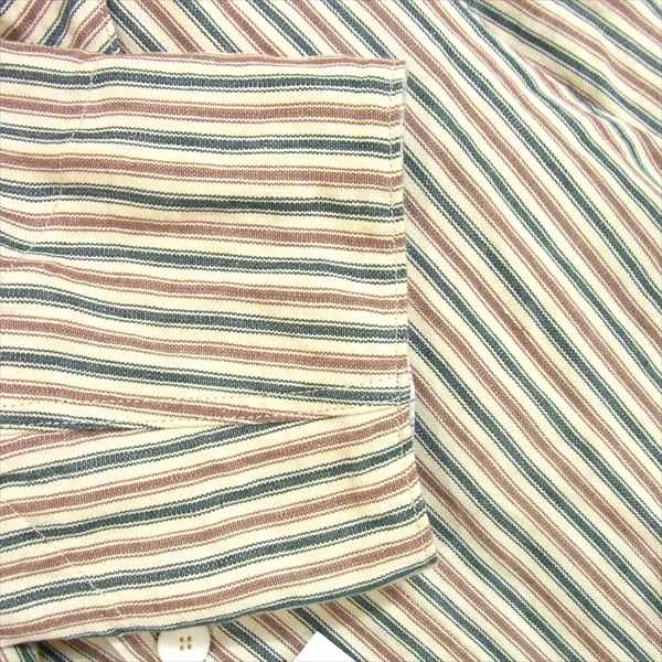 VISVIM ビズビム 120105013008 GREASE MONKEY COAT CONOID SANTOME リネン コート IVORY STRIPE IVORY STRIPE 4【美品】【中古】