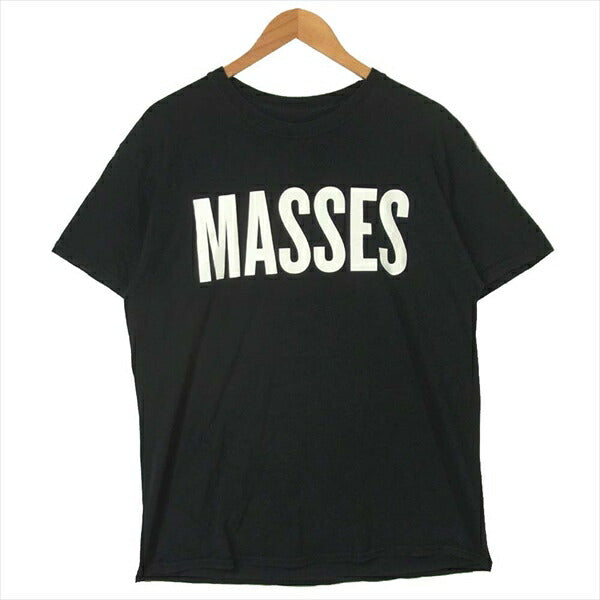 マシス ロゴ プリント 半袖Tシャツ 綿100% 日本製 半袖 Tシャツ ブラック系 ブラック系 L【中古】
