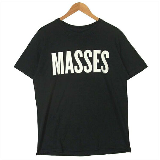 マシス ロゴ プリント 半袖Tシャツ 綿100% 日本製 半袖 Tシャツ ブラック系 ブラック系 L【中古】
