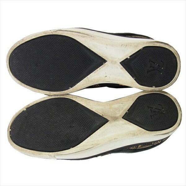 LOUIS VUITTON ルイ・ヴィトン MS0155 クリストファーネメス イタリア製 プリント スリッポン ベージュ系 6【中古】