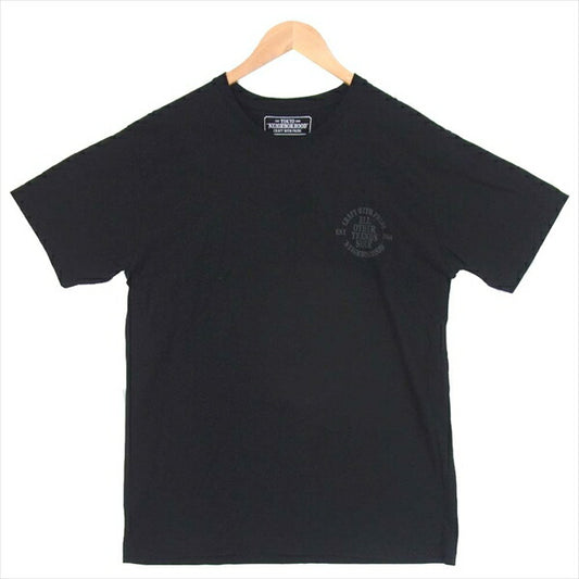 NEIGHBORHOOD ネイバーフッド All Other Trends Suck プリント コットン 日本製 Tシャツ ブラック系 ブラック系 M【中古】