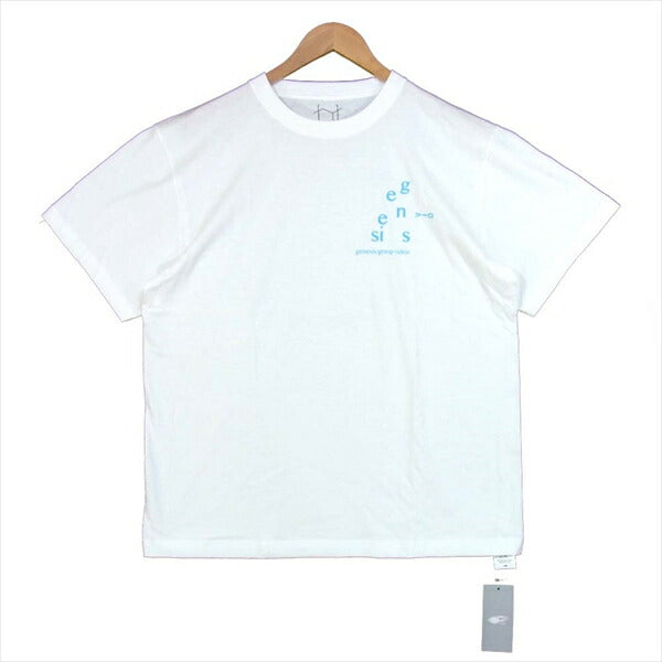 ポヴァール GENE T プリントTシャツ プリント 半袖 genesis VID Tシャツ 白系 白系 L【新古品】【未使用】【中古】
