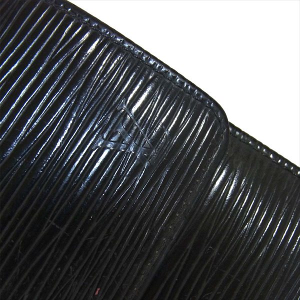LOUIS VUITTON ルイ・ヴィトン ポルトトレゾール・インターナショナル ノワール M63382 AR0064 三つ折り財布 黒系 黒系【中古】