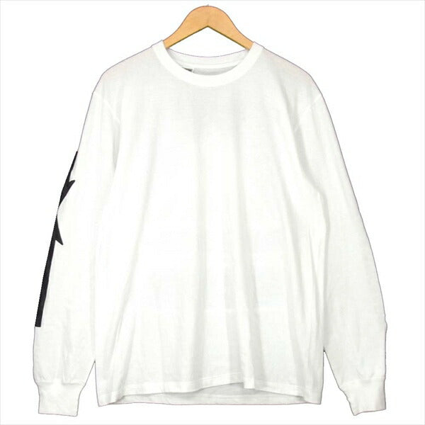 ソサエティ 2017 NUMBER T-SHIRT ナンバー 長袖Tシャツ カットソー ホワイト系 M【美品】【中古】