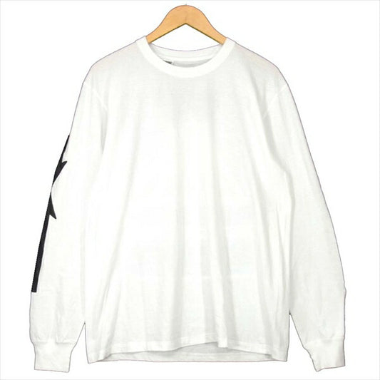 ソサエティ 2017 NUMBER T-SHIRT ナンバー 長袖Tシャツ カットソー ホワイト系 M【美品】【中古】