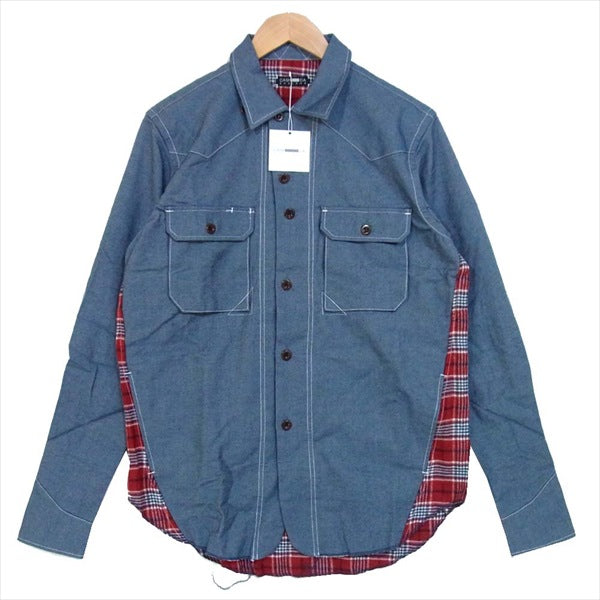 CASH CA カシュカ CAW14-SH0005 WESTERN DENIM SHIRT デニム シャツ ネイビー系 M【新古品】【未使用】【中古】