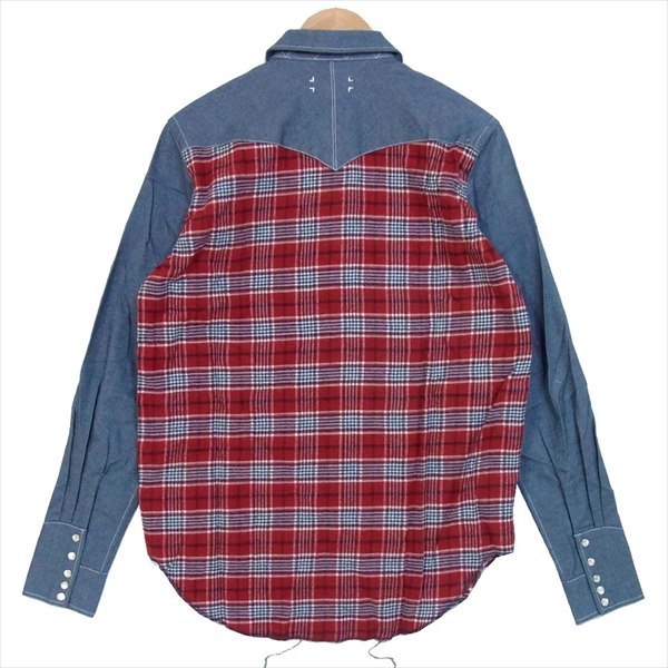 CASH CA カシュカ CAW14-SH0005 WESTERN DENIM SHIRT デニム シャツ ネイビー系 M【新古品】【未使用】【中古】
