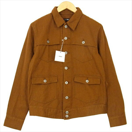 CASH CA カシュカ CAW13-JK0010 HB MACKINAW JACKET 日本製 ジャケット ブラウン系 ブラウン系 S【新古品】【未使用】【中古】
