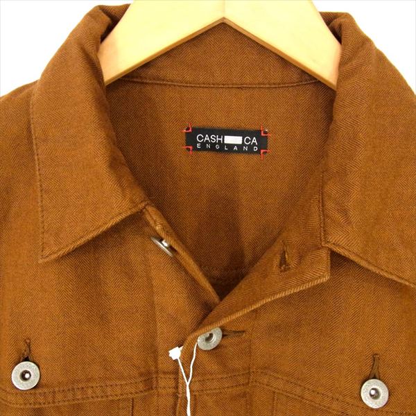 CASH CA カシュカ CAW13-JK0010 HB MACKINAW JACKET 日本製 ジャケット ブラウン系 ブラウン系 S【新古品】【未使用】【中古】