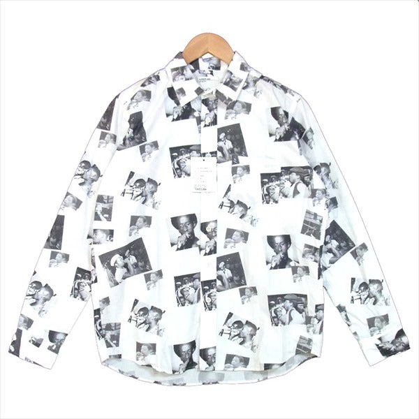 エー・フォー ラブス AFS15-SH0001 ALLOVER プリント シャツ 長袖シャツ ブラック系 M【新古品】【未使用】【中古】