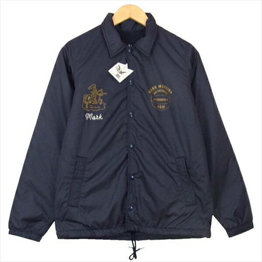 MARK MCNAIRY マークマクナイリー MMW14-JK0004B COACH JACKET コーチ ジャケット ネイビー系 S 【新古品】【未使用】【即決】 ネイビー系 S【新古品】【未使用】【中古】