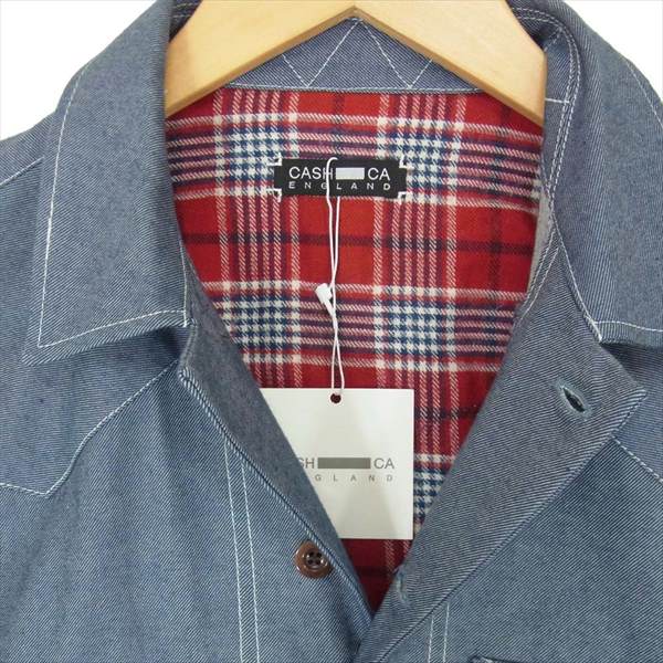CASH CA カシュカ WESTERN DENIM SHIRT ウエスタン デニム 長袖シャツ インディゴブルー系 インディゴブルー系 M【新古品】【未使用】【中古】