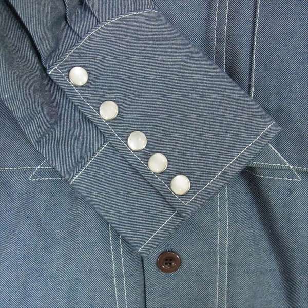 CASH CA カシュカ WESTERN DENIM SHIRT ウエスタン デニム 長袖シャツ インディゴブルー系 インディゴブルー系 M【新古品】【未使用】【中古】
