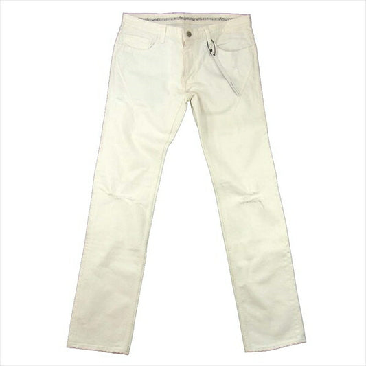 NUMBER(N)INE ナンバーナイン S15-NNP001REGULAR STRAIGHT DAMAGED DENIM PANT レギュラー ストレート ダメージ デニム パンツ オフホワイト系 オフホワイト系 2×32【中古】