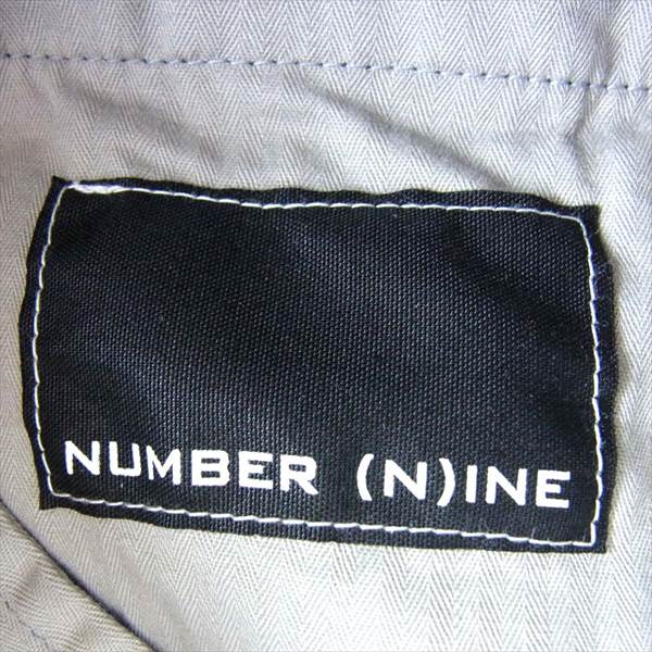 NUMBER(N)INE ナンバーナイン F15-NP002 15AW Easy Wool Pant イージー ウール パンツ グレー系 グレー系 2【新古品】【未使用】【中古】