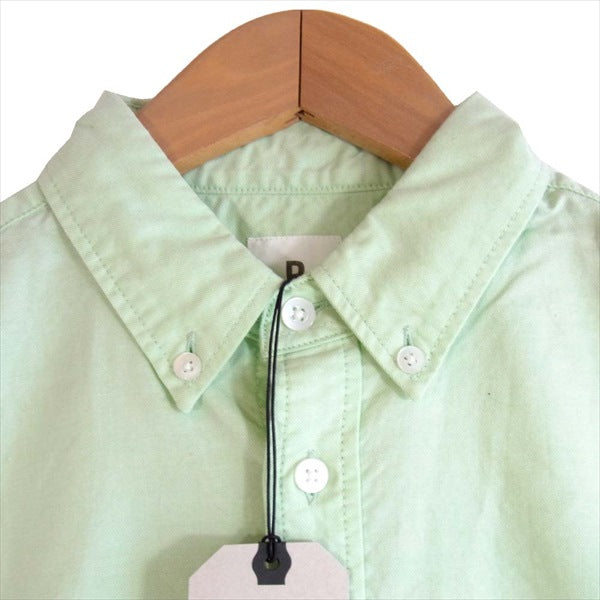 ROTTWEILER ロットワイラー OX SS B.D SHIRT オックスフォード 半袖シャツ グリーン系 グリーン系 S【新古品】【未使用】【中古】