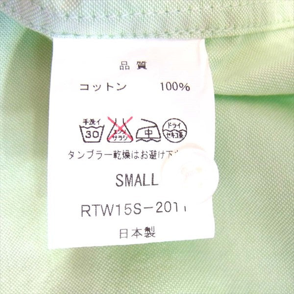 ROTTWEILER ロットワイラー OX SS B.D SHIRT オックスフォード 半袖シャツ グリーン系 グリーン系 S【新古品】【未使用】【中古】