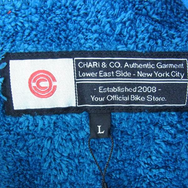 チャリアンドコー cc01-180915a-05 FLEECE BOA CARDIGAN フリース ジャケット 青系 L【新古品】【未使用】【中古】