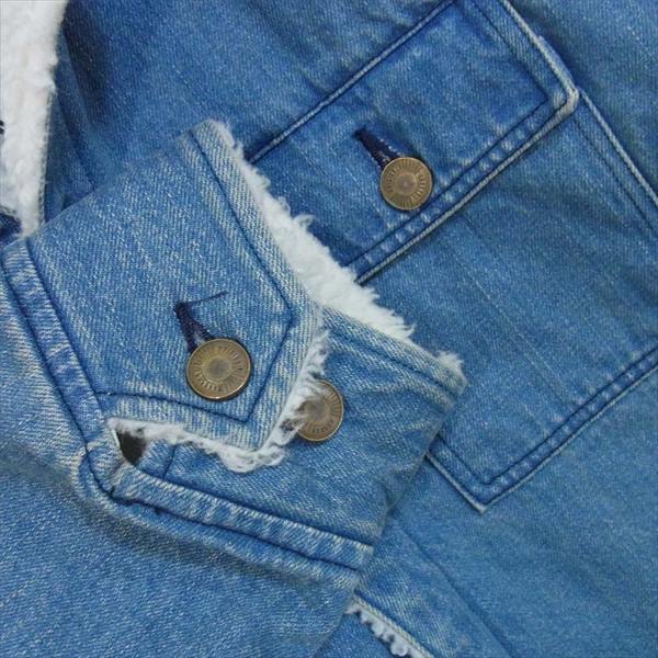 シュルリアル 17aw BUCKRAM ボア ライトニング トラッカー デニム ジャケット Dnm L【新古品】【未使用】【中古】