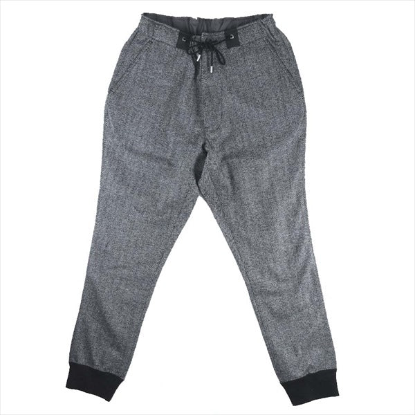 Name. ネーム NMCU-16AW-004 ヘリンボーン イージー パンツ ブラック系【新古品】【未使用】【中古】