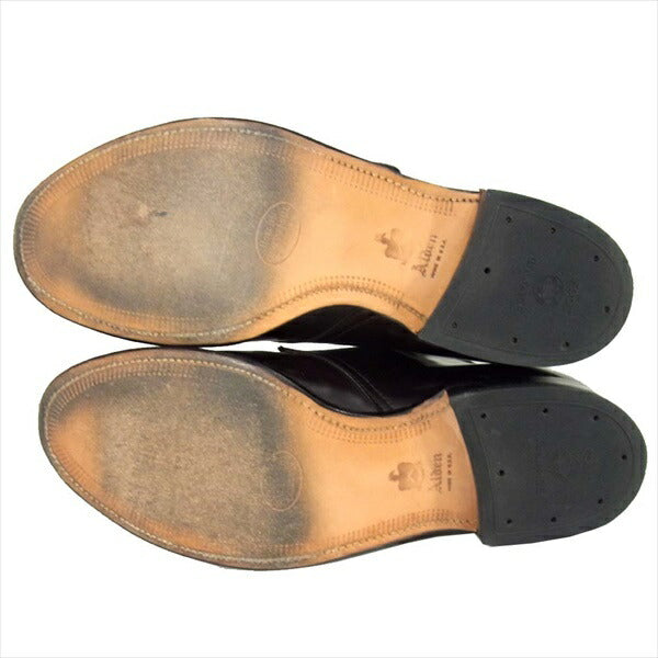 ALDEN オールデン 1878 モンクストラップ コードバン ダークバーガンディ ビジネスシューズ ブラウン系 9 B/D【中古】