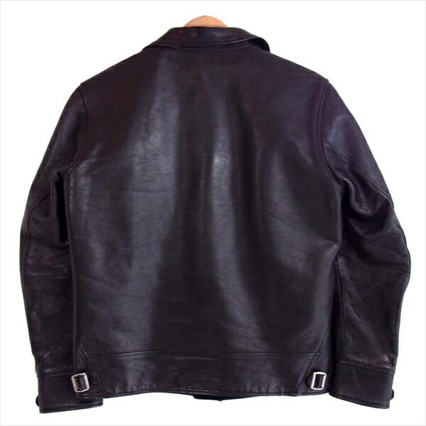 TENDERLOIN テンダーロイン 12AW T-HIDE JACKET ホースハイド 茶芯 レザー ジャケット ブラック系 S【中古】