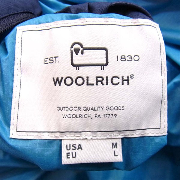 WOOLRICH ウールリッチ GREEN CYCLE REVERSIBLE JACKET ジャケット 紺×青 紺×青 USA M【新古品】【未使用】【中古】