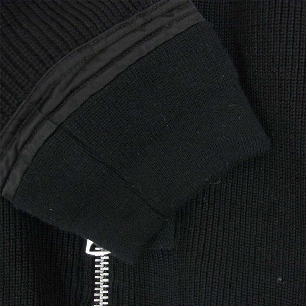 Sacai サカイ 20-02224M THE STOREKNIT BLOUSON 切替 ブルゾン ボンバージャケット ニット 黒系 2【美品】【中古】
