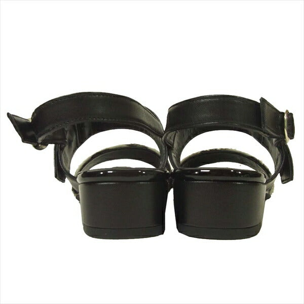 MORABITO モラビト BLANC ブラン 2371-82013 ゼブラ レディース サンダル ブラック系 23cm【新古品】【未使用】【中古】