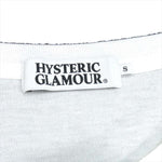 HYSTERIC GLAMOUR ヒステリックグラマー 0242CT09 プリント ロゴ コットン 日本製 Tシャツ ホワイト系 ホワイト系 S【中古】