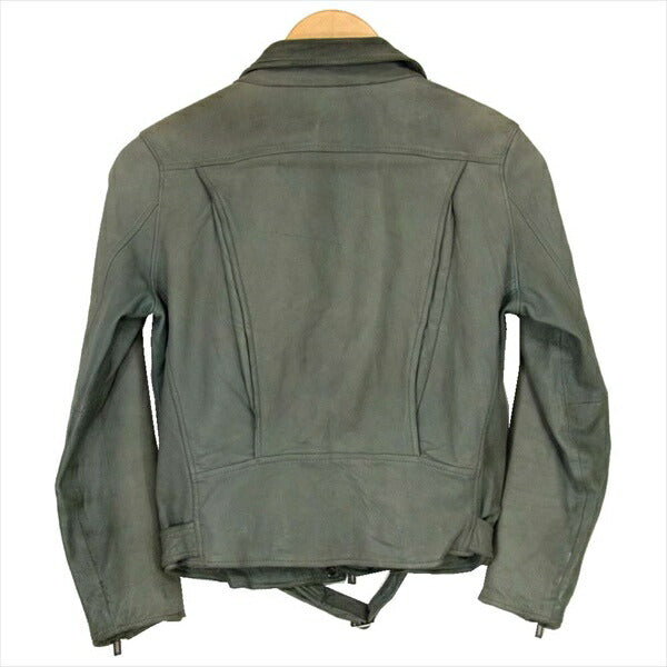 ドメニコアンドサビオ シープ レザー レディース ライダースジャケット グレー系 グレー系 36【中古】