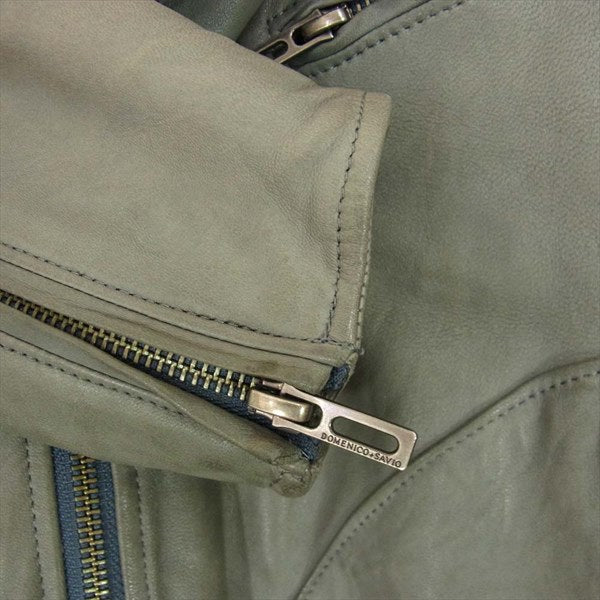 ドメニコアンドサビオ シープ レザー レディース ライダースジャケット グレー系 グレー系 36【中古】