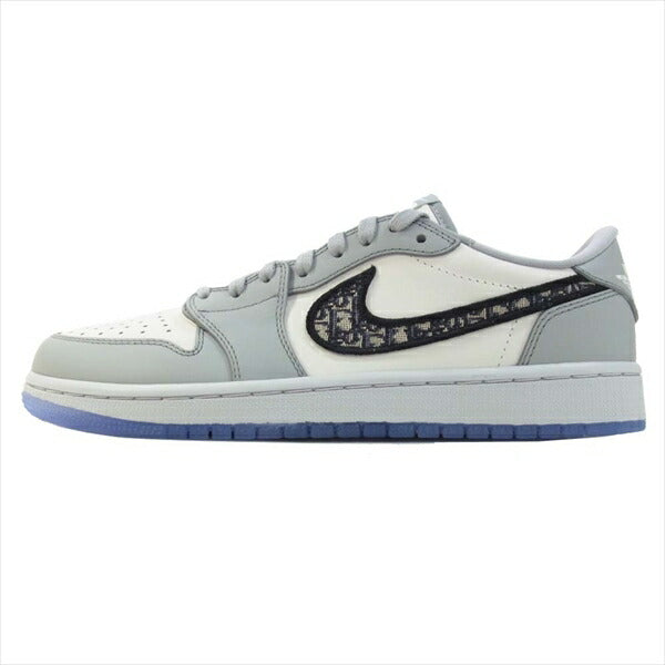 NIKE ナイキ × ディオール Dior 20SS AIR JORDAN 1 LOW OG DIOR CN8608-002 エアジョーダン スニーカー グレー系 26.5cm【新古品】【未使用】【中古】