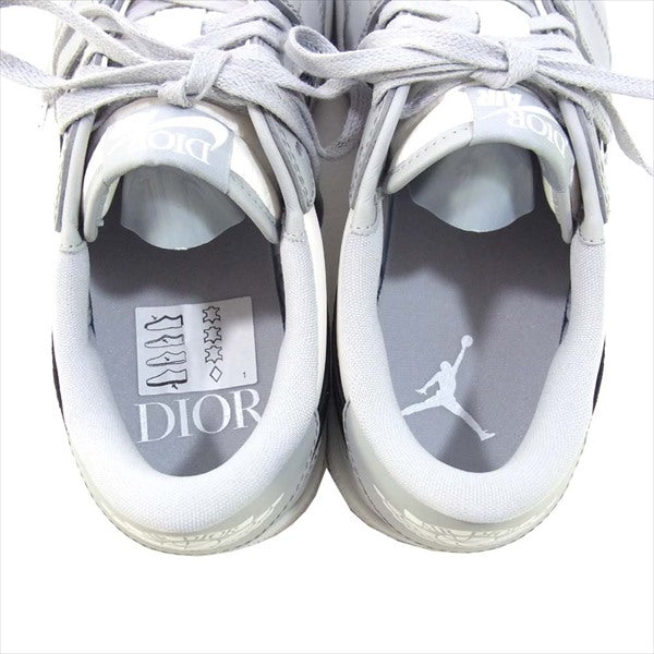 NIKE ナイキ × ディオール Dior 20SS AIR JORDAN 1 LOW OG DIOR CN8608-002 エアジョーダン スニーカー グレー系 26.5cm【新古品】【未使用】【中古】