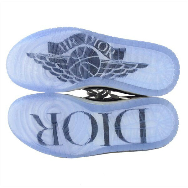 NIKE ナイキ × ディオール Dior 20SS AIR JORDAN 1 LOW OG DIOR CN8608-002 エアジョーダン スニーカー グレー系 26.5cm【新古品】【未使用】【中古】