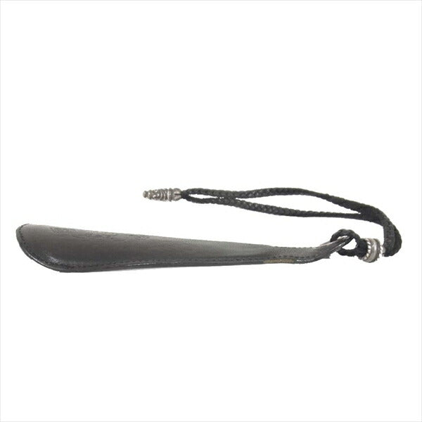 CHROME HEARTS クロムハーツ（原本有） 国内正規店原本付属 SHOE HORN SHORT シューホーン レザー 靴ベラ 黒系【中古】