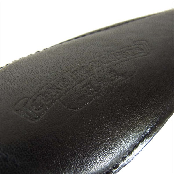 CHROME HEARTS クロムハーツ（原本有） 国内正規店原本付属 SHOE HORN SHORT シューホーン レザー 靴ベラ 黒系【中古】